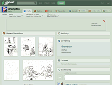 Tablet Screenshot of dhampton.deviantart.com