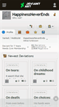 Mobile Screenshot of happinessneverends.deviantart.com