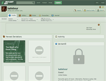 Tablet Screenshot of katiebour.deviantart.com
