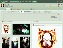 Tablet Screenshot of horrel.deviantart.com