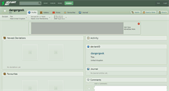 Desktop Screenshot of dangergeek.deviantart.com