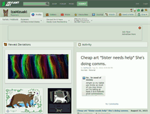 Tablet Screenshot of izamizuaki.deviantart.com