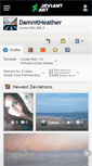 Mobile Screenshot of damnitheather.deviantart.com