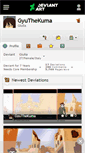 Mobile Screenshot of gyuthekuma.deviantart.com