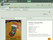 Tablet Screenshot of lined-paper.deviantart.com