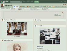 Tablet Screenshot of nikmarvel.deviantart.com