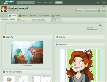 Tablet Screenshot of bloodonthemoon5.deviantart.com