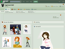Tablet Screenshot of capricorn360.deviantart.com