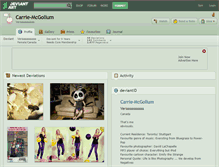Tablet Screenshot of carrie-mcgollum.deviantart.com