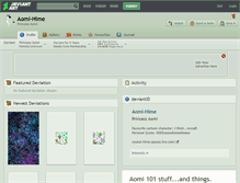 Tablet Screenshot of aomi-hime.deviantart.com
