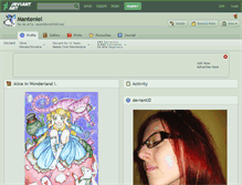 Tablet Screenshot of manteniel.deviantart.com