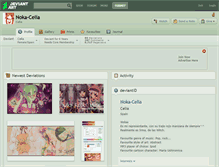 Tablet Screenshot of noka-celia.deviantart.com