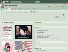 Tablet Screenshot of making-a-mochrie.deviantart.com