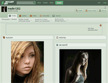 Tablet Screenshot of madie1202.deviantart.com