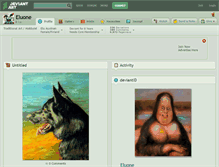 Tablet Screenshot of eluone.deviantart.com