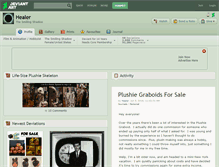 Tablet Screenshot of healer.deviantart.com