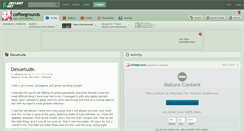 Desktop Screenshot of coffeegrounds.deviantart.com