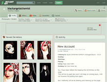 Tablet Screenshot of blackangelalchemist.deviantart.com