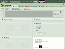 Tablet Screenshot of lolqueplz.deviantart.com