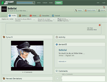 Tablet Screenshot of bebelial.deviantart.com