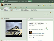 Tablet Screenshot of mistyt-paws.deviantart.com
