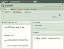 Tablet Screenshot of canis-fabula.deviantart.com