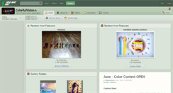 Desktop Screenshot of colorfulvision.deviantart.com