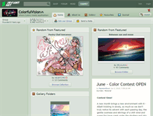 Tablet Screenshot of colorfulvision.deviantart.com