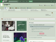 Tablet Screenshot of duraga131.deviantart.com