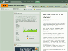 Tablet Screenshot of dragon-ball-new-age.deviantart.com