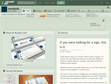 Tablet Screenshot of neneholic.deviantart.com