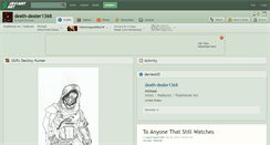 Desktop Screenshot of death-dealer1368.deviantart.com
