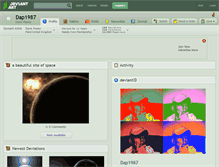 Tablet Screenshot of dap1987.deviantart.com