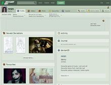 Tablet Screenshot of nnzn.deviantart.com