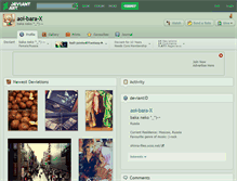 Tablet Screenshot of aoi-bara-x.deviantart.com