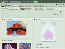 Tablet Screenshot of catelee2u.deviantart.com