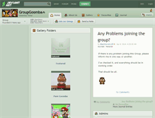 Tablet Screenshot of groupgoomba.deviantart.com