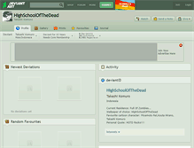 Tablet Screenshot of highschoolofthedead.deviantart.com