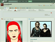 Tablet Screenshot of cloveralien89.deviantart.com