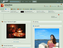 Tablet Screenshot of mohanirose.deviantart.com