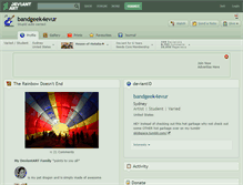 Tablet Screenshot of bandgeek4evur.deviantart.com