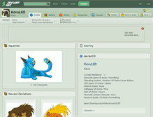Tablet Screenshot of kovulkd.deviantart.com