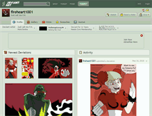 Tablet Screenshot of fireheart1001.deviantart.com