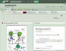 Tablet Screenshot of invadershooshee.deviantart.com