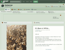 Tablet Screenshot of hankanman.deviantart.com