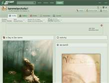 Tablet Screenshot of karemelancholia.deviantart.com