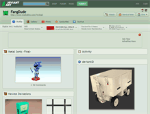 Tablet Screenshot of fangdude.deviantart.com