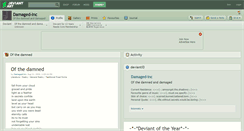Desktop Screenshot of damaged-inc.deviantart.com