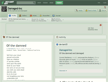 Tablet Screenshot of damaged-inc.deviantart.com