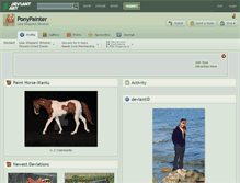 Tablet Screenshot of ponypainter.deviantart.com